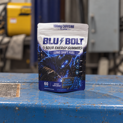 Blu-Bolt Sour Energy Gummies