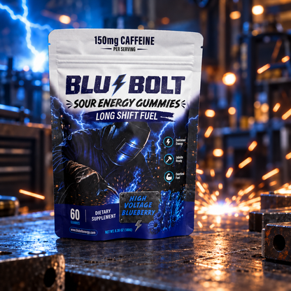 Blu-Bolt Sour Energy Gummies